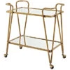 Gold Mid-Century Bar Cart Home -Linon 3050011576 RLLD 1