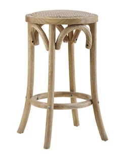 Rae Rattan Seat Backless Counter Stool Home