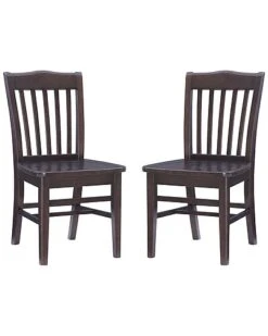 Bramwell Brown Dining Chairs Set Of 2 Home