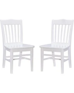 Bramwell White Dining Chairs Set Of 2 Home