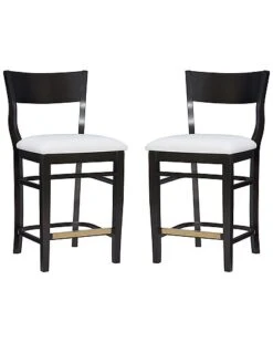Chandler Black Counter Stools Set Of 2 Home