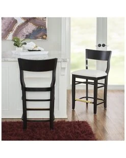 Chandler Black Counter Stools Set Of 2 Home -Linon 3050022818 RLLD 5