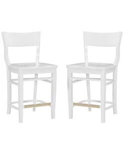 Chandler White Counter Stools Set Of 2 Home