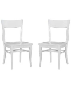Chandler White Side Chairs Set Of 2 Home