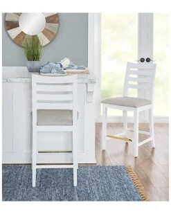 Lynn Upholstered Counter Stools Set Of 2 Home 10 Lynn Upholstered Counter Stools Set Of 2 Home -Linon 3050022835 RLLD 5