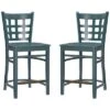 La Green Counter Stools Set Of 2 Home -Linon 3050022836 RLLD 1