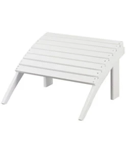 White Adirondack Ottoman Home