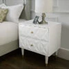 Geo Texture 2 Drawer Nightstand Home -Linon 3050124315 RLLD 1