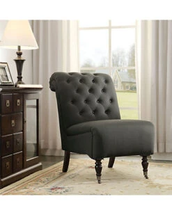 Kyra Charcoal Roll Back Chair Home