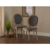 Berty Charcoal Oval Back Chair Home