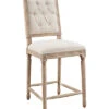 Berty Linen Square Back Counter Stool Home -Linon 3050124369 RLLD 1