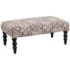 Mia Gray Damask Bench Home -Linon 3050124383 RLLD 1
