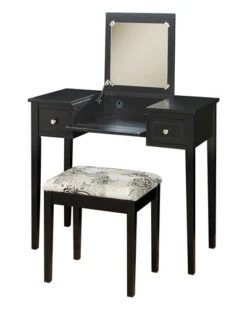 2pc Vanity & Butterfly Bench Set Home