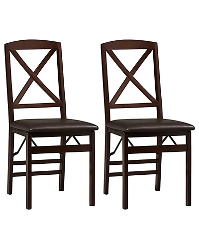 Set Of 2 Triena X Back Folding Chairs Home 3 Set Of 2 Triena X Back Folding Chairs Home