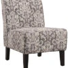 Bella Gray Damask Accent Chair Home -Linon 3050258800 RLLD 1