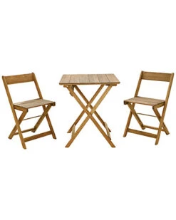 Grayson Brown Threepc Square Table Set Home