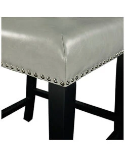 Brook Dove Gray Counter Stool Home -Linon 3050297327 RLLD 4