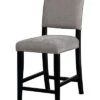 Corey Dark Gray Washed Velvet Counter Stool Home -Linon 3050297330 RLLD 1