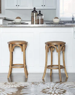 Rae Walnut Backless Bar Stool Home 8 Rae Walnut Backless Bar Stool Home -Linon 3050297343 RLLD 3
