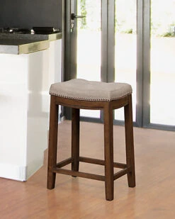 Claridge Rustic Backless Bar Stool Home 7 Claridge Rustic Backless Bar Stool Home -Linon 3050297348 RLLD 3