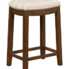 Claridge Natural Bar Stool Home -Linon 3050297350 RLLD 1