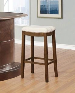 Claridge Natural Bar Stool Home -Linon 3050297350 RLLD 3