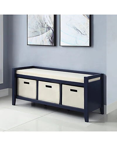 Ay Navy Entryway Bench Home 4 Ay Navy Entryway Bench Home - Image 2