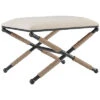 Ashburn Campaign Accent Stool Home -Linon 3050297361 RLLD 1