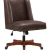 Draper Brown Office Chair Home -Linon 3050297406 RLLD 1