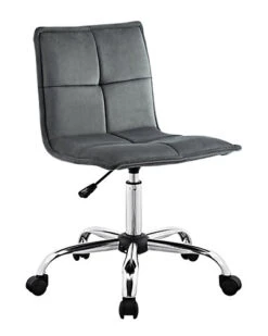 Bristol Grey Office Chair Home -Linon 3050297414 RLLD 3