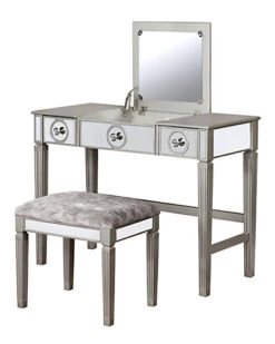 Madison Silver Vanity Set Home 7 Madison Silver Vanity Set Home -Linon 3050297440 RLLD 2