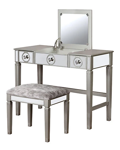 Madison Silver Vanity Set Home 4 Madison Silver Vanity Set Home - Image 2