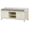 Akeville Off-White Storage Bench Home -Linon 3050314350 RLLD 1