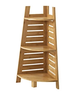 Bracken Bamboo Corner Shelf Home