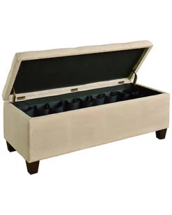 Carmen Shoe Storage Ottoman Home -Linon 3050350024 RLLD 2