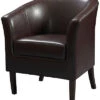 Black Simon Club Chair Home -Linon 3050386502 RLLD 1