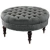 Isabelle Round Tufted Ottoman Home -Linon 3050415310 RLLD 1