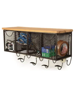 4-Slot Basket Wall Organizer Home -Linon 3050512938 RLLD 3