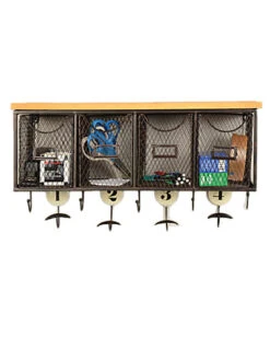 4-Slot Basket Wall Organizer Home -Linon 3050512938 RLLD 4