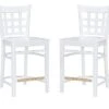 La White Counter Stools Set Of 2 Home -Linon 3050558988 RLLD 1