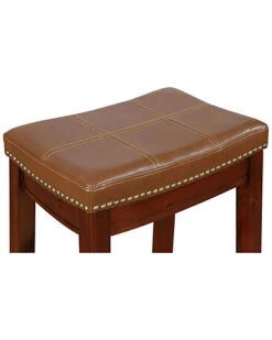 Claridge Cognac Counter Stool Home -Linon 3050588722 RLLD 3