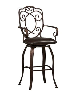 Crested Back Bar Stool Home