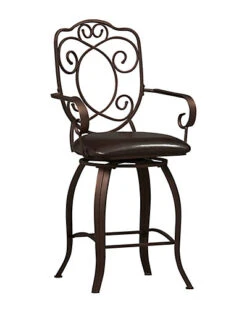 Crested Back Counter Stool Home