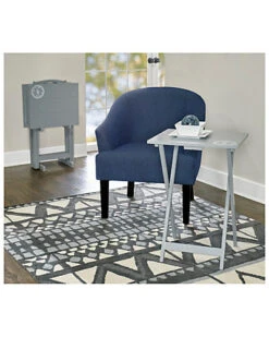 Gray Compass Tray Table Set Home