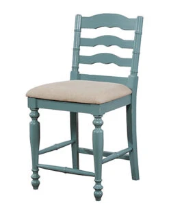 Melva Antique Blue Counter Stool Home