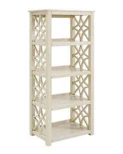 Whitley Antique White Bookcase Home
