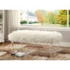 Rylee Faux Fur Acrylic Leg Bench Home 2 Rylee Faux Fur Acrylic Leg Bench Home -Linon 3050647467 RLLD 1