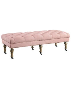 Tess Washed Pink 50in Bench Home