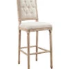 Avalon Linen Tufted Square Back Bar Stool Home 1 Avalon Linen Tufted Square Back Bar Stool Home -Linon 3050689505 RLLD 1