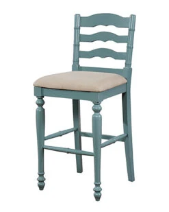 Melva Antique Blue Bar Stool Home